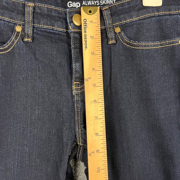 NWT GAP 1969 Blue Stretch Denim Low Rise Always Skinny Jeans Size 4/27R - Picture 5 of 9